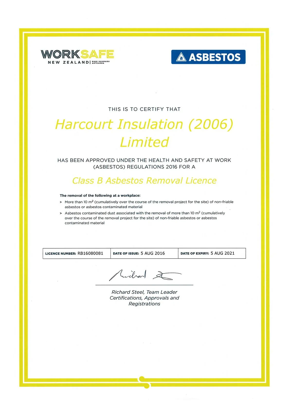 Harcourt-insulation-and-asbestos-removal-services-in-Aukland-and-Christchurch-licence-6